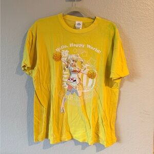 BanG Dream Hello Happy World Kokoro Yellow Graphic T-Shirt